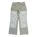 Birth Of Royal Child Beaded Embroidery Carpenter Pants Green