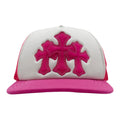 Chrome Hearts Cemetery Trucker Hat Neon Pink