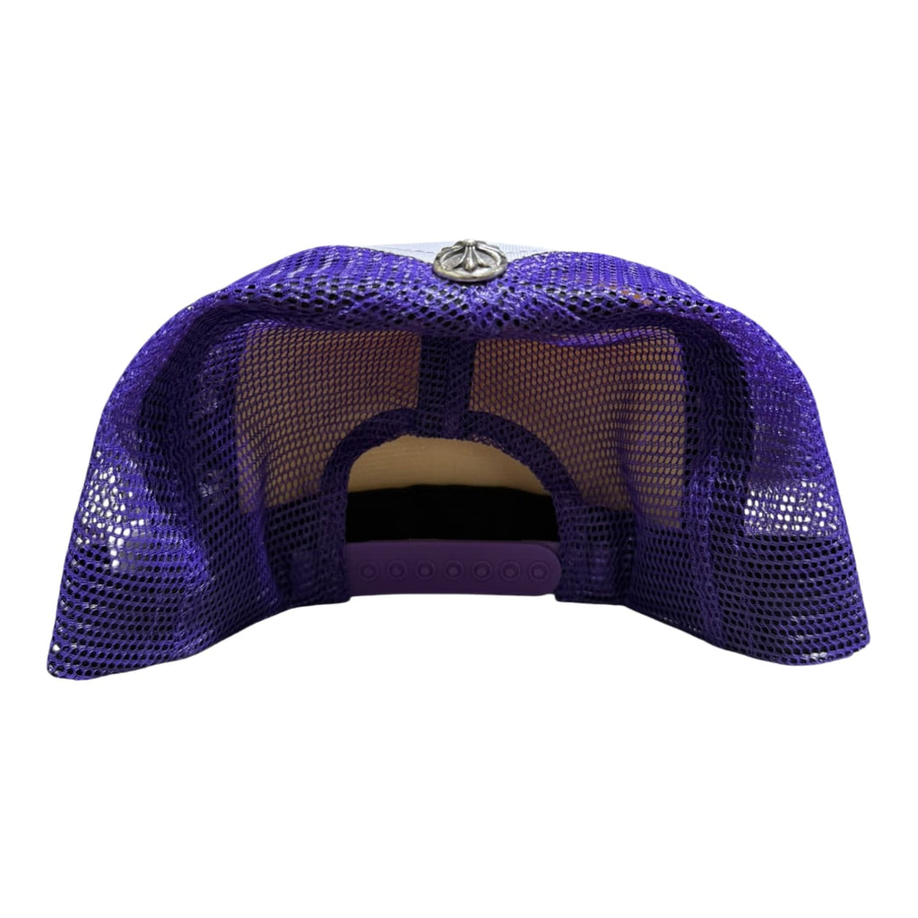 Chrome Hearts Fuck Hollywood Trucker Hat Purple Pink