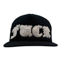 Chrome Hearts Fuck White Leather Patch Trucker Hat