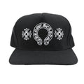 Chrome Hearts Horseshoe Denim Baseball Hat Black