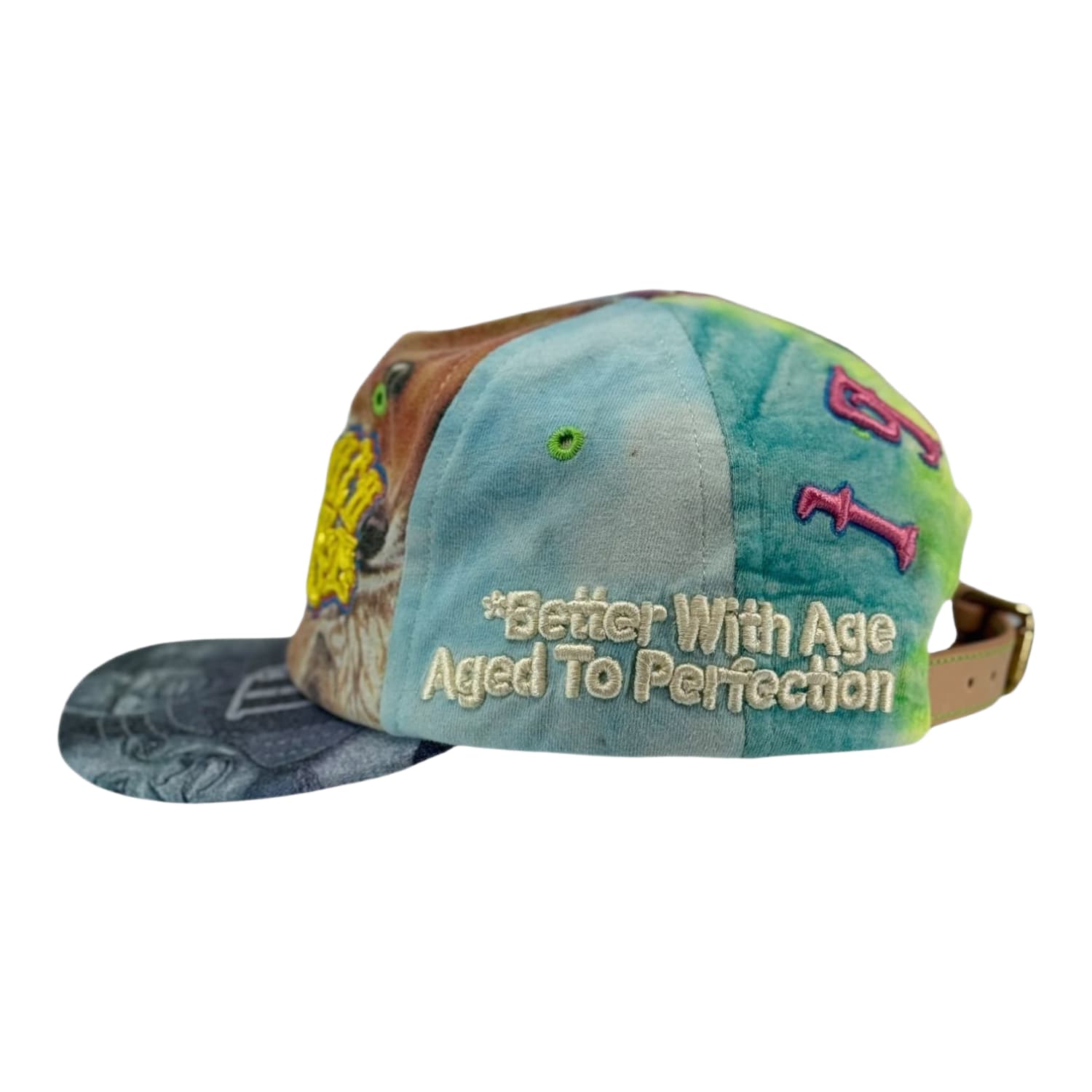 Better With Age Deader With Age Reconstructed Tie-Dye Hat