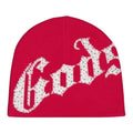 Godspeed OG Logo Studded Beanie Red White