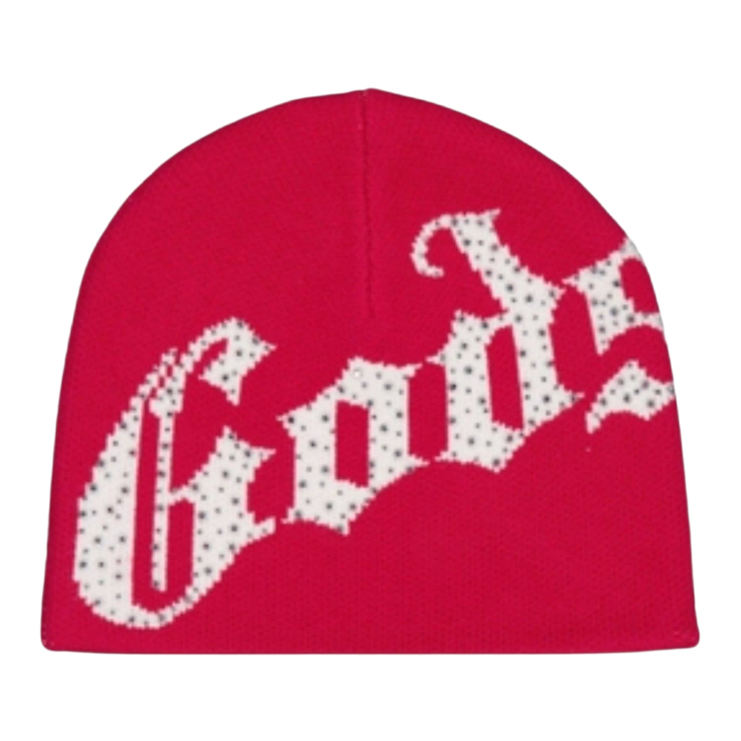 Godspeed OG Logo Studded Beanie Red White