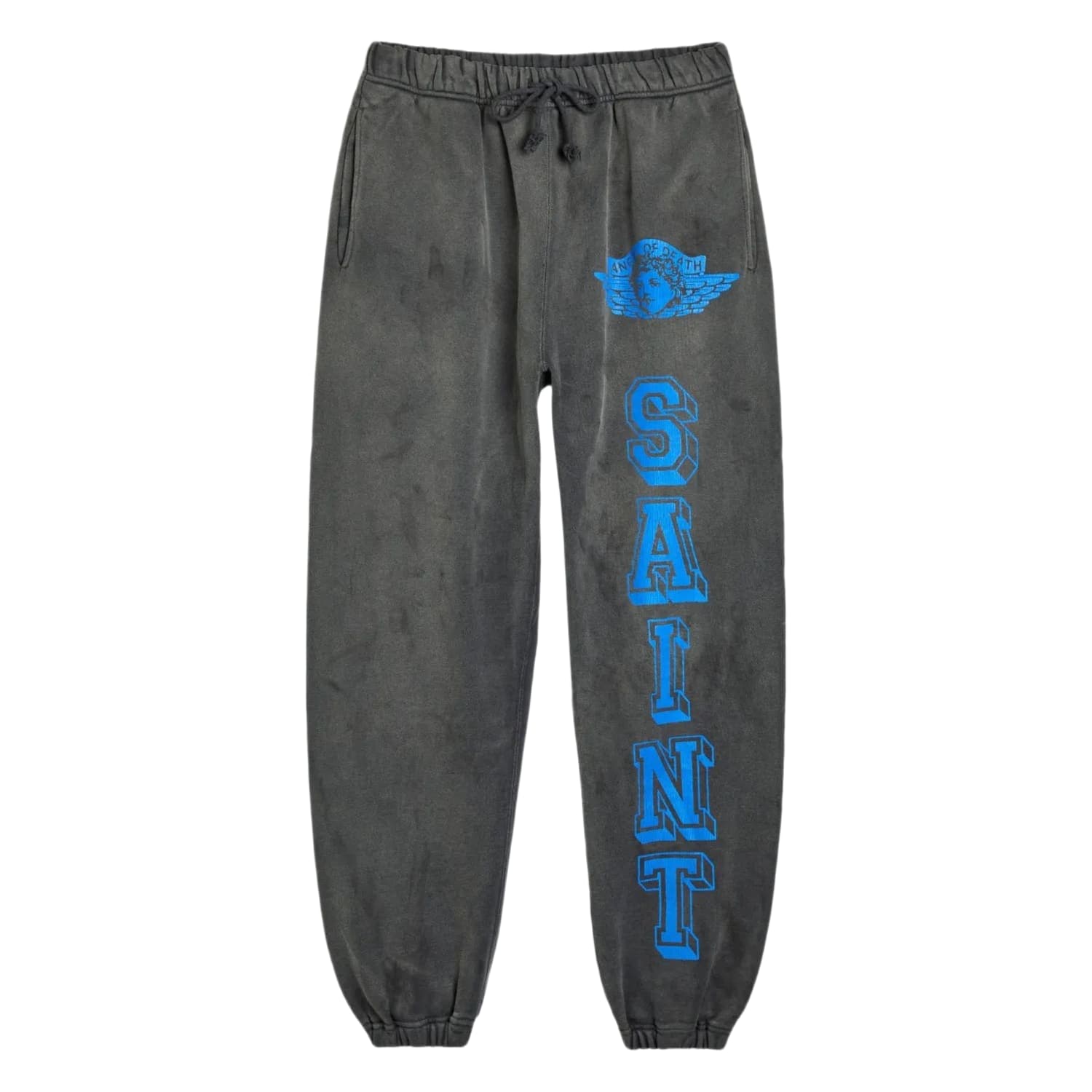 Saint Michael Angel of Death Logo Sweatpants Navy Black