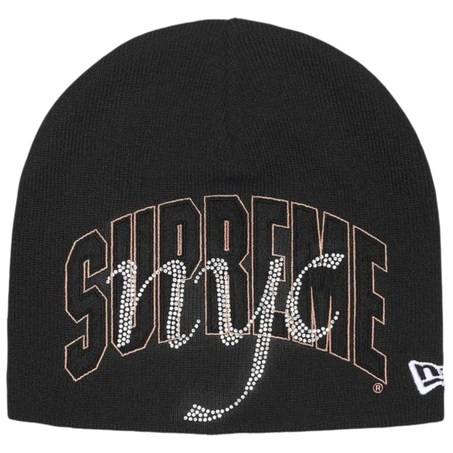 Supreme NYC Rhinestone Beanie Black