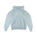 Saint Michael Felt Hoodie Vintage Blue