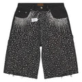 Birth Of Royal Child Diamond Jean Shorts Black