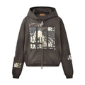 Birth Of Royal Child Flashlight Zip Up Hoodie Black