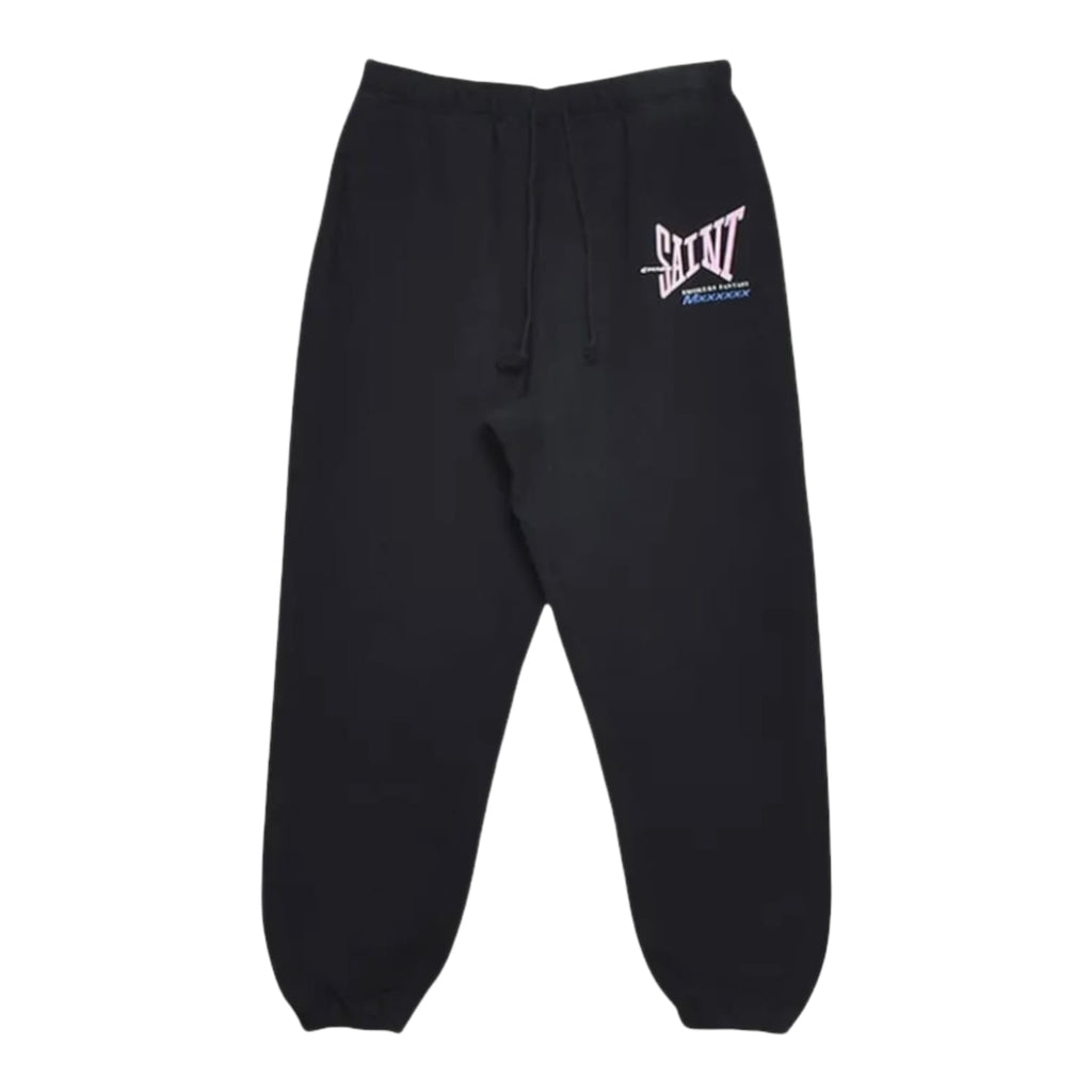 Saint Michael Ribbon Saint Sweatpants Black