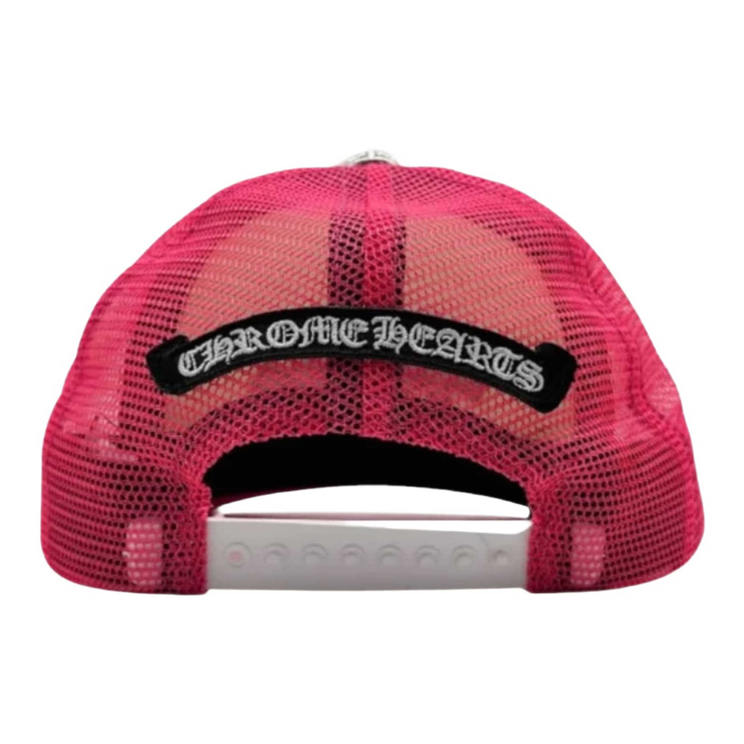 Chrome Hearts Cemetery Trucker Hat Neon Pink