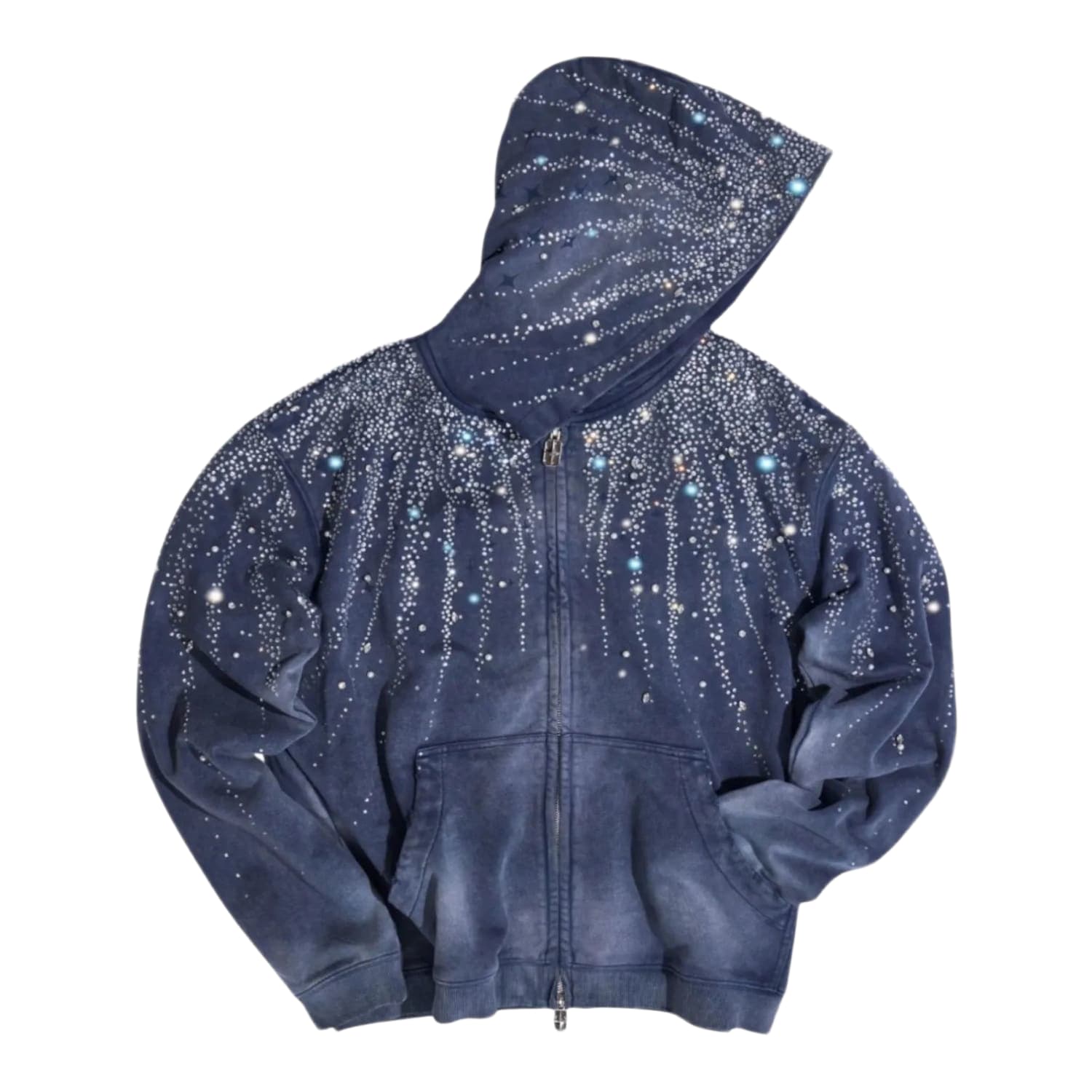 Birth of Royal Child 20k Steller Diamond Hoodie Blue