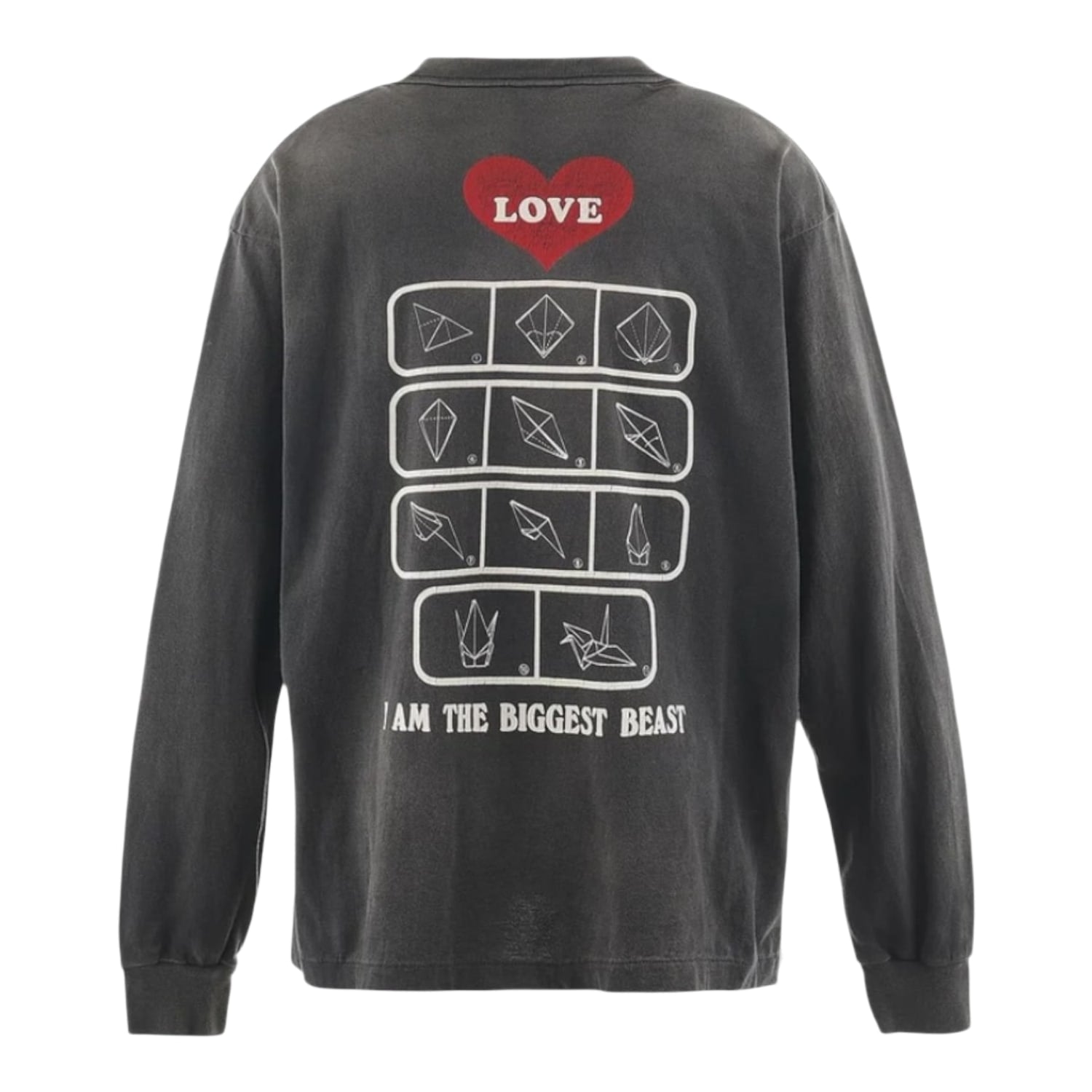 Saint Michael Love Long-Sleeve Tee Black