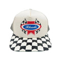 Rhude Chevron Rally Trucker Hat Off White