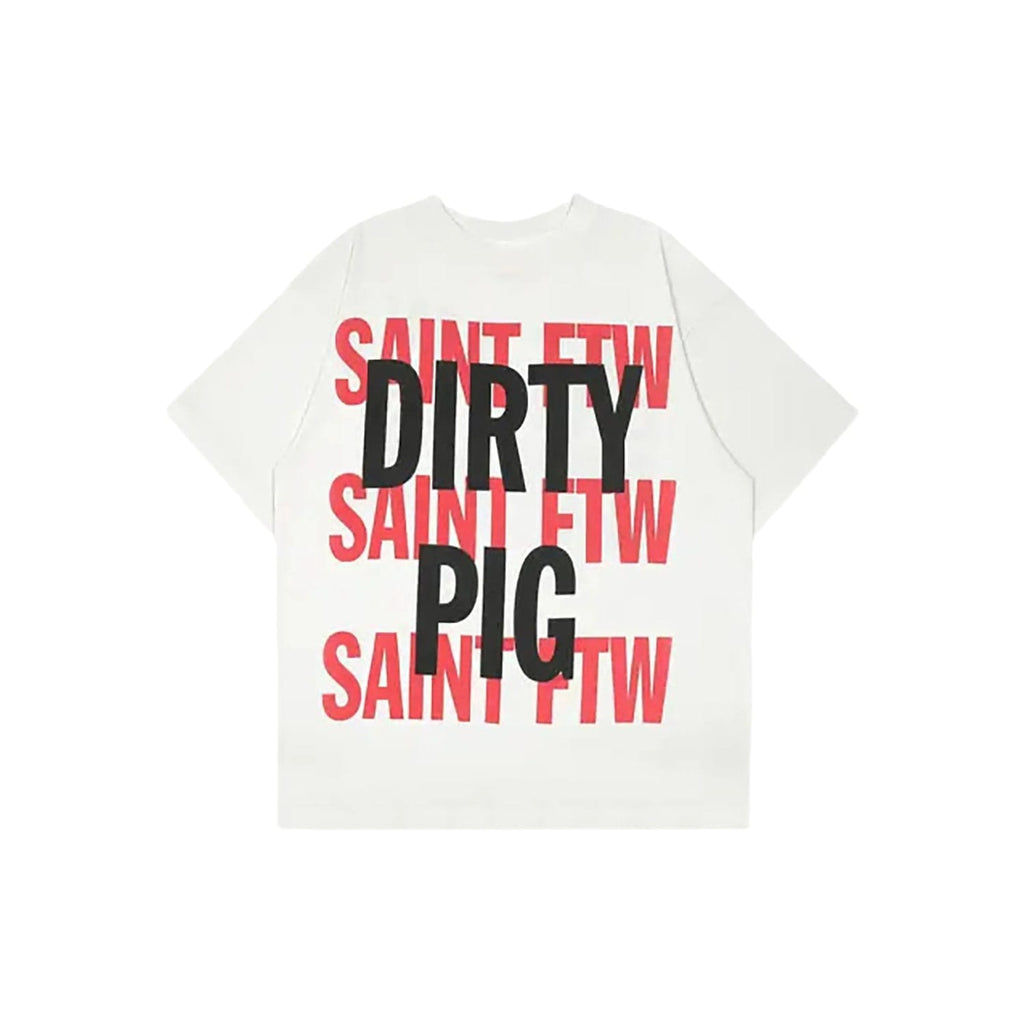 Saint Michael Dirty Pig T-Shirt White