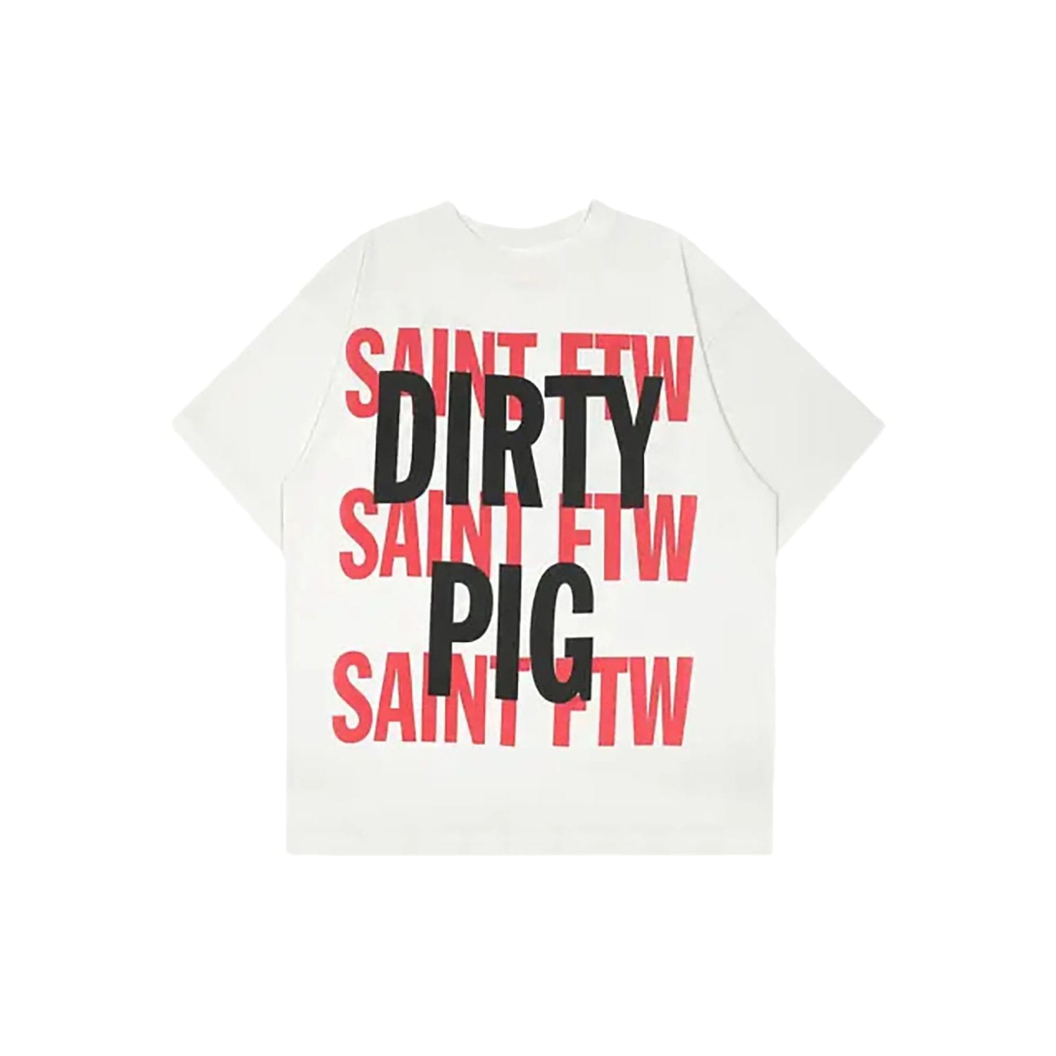 Saint Michael Dirty Pig T-Shirt White