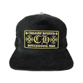 Chrome Hearts CH Hollywood Corduroy Trucker Hat Black/Gold